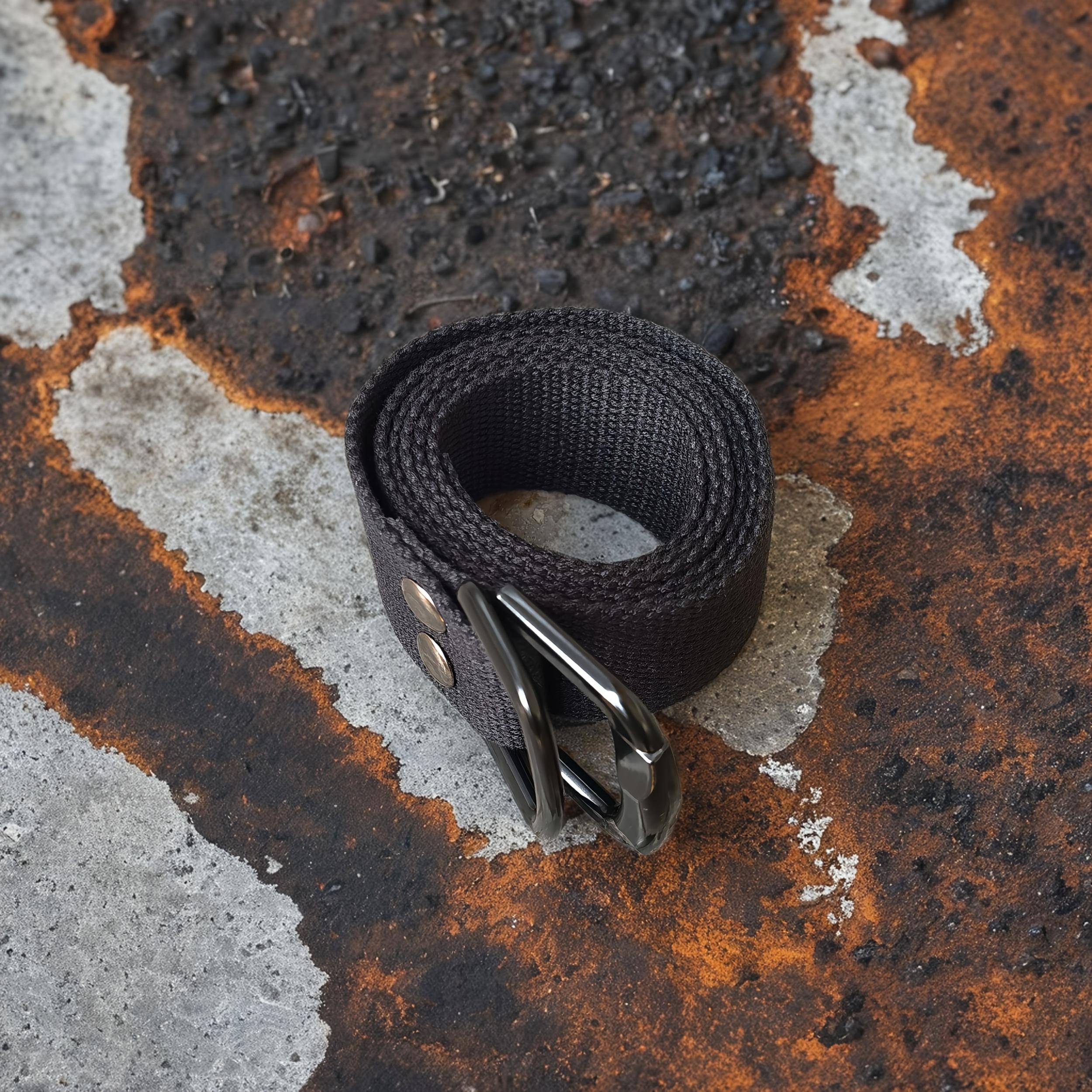 Double Ring Men'S Canvas Belt - Breathable & Durable